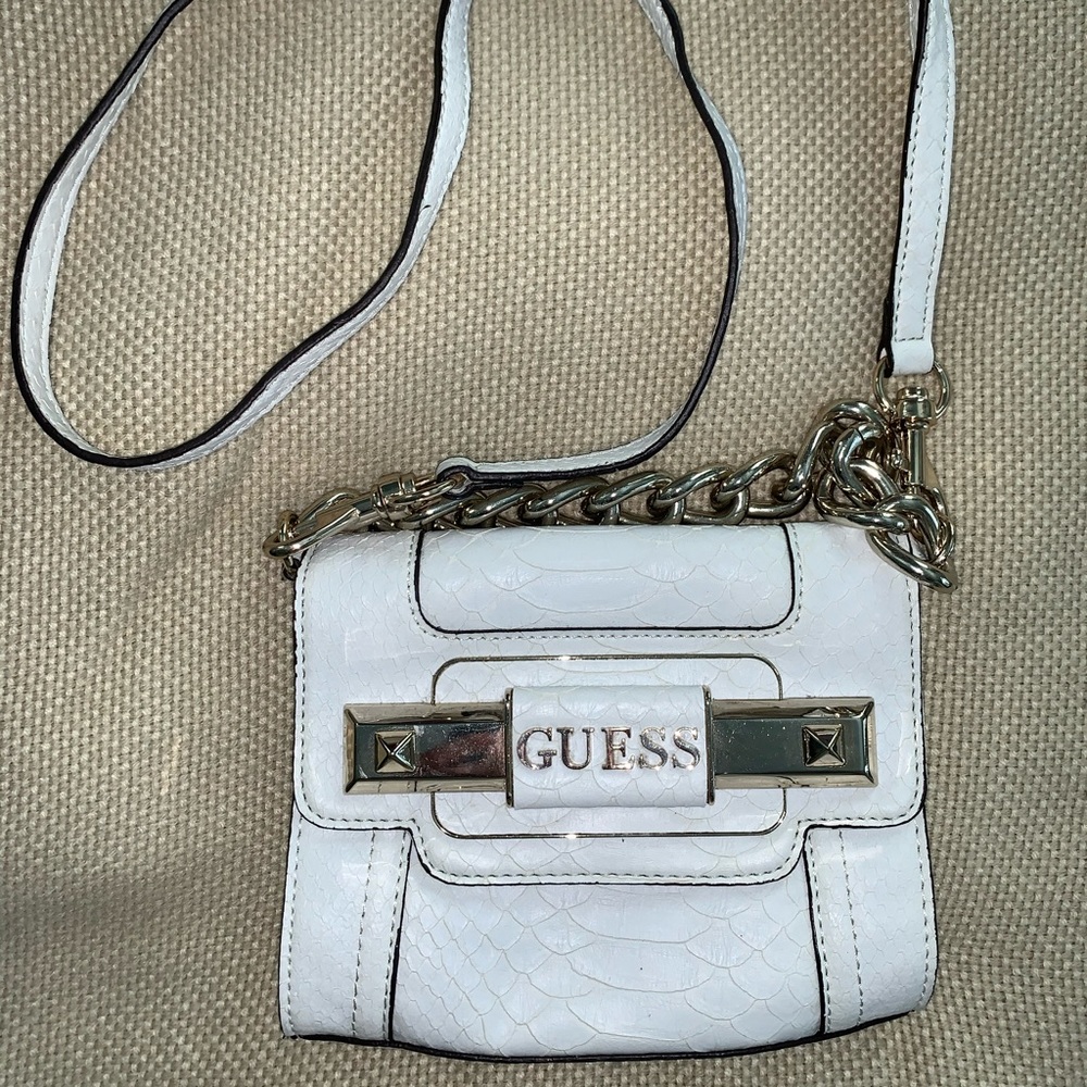 Guess White Crossbody Bag